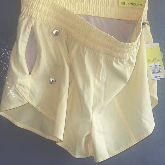 All in Motion women's size M yellow shorts NWT - Picture 5 of 10